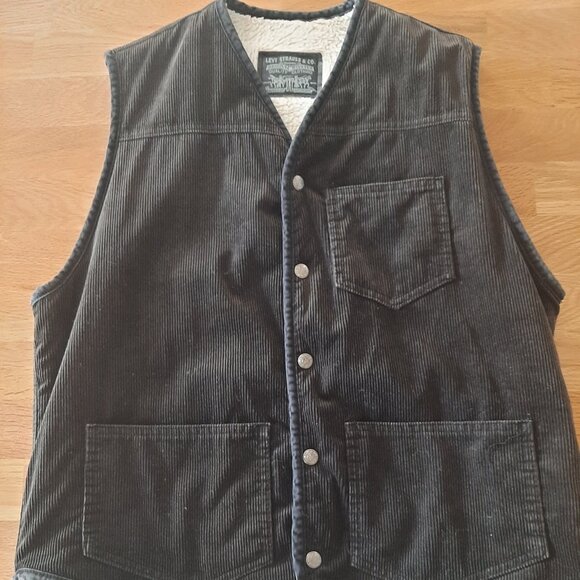 Levi's Corduroy Sherpa Vest - 2014 - Size Medium - Picture 1 of 7
